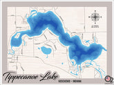 Tippecanoe Lake (Lake Tippy), Kosciusko County,Indiana